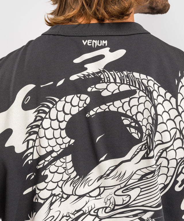 Venum T-shirt Dragon's Flight – Šedá/Krémově bílá