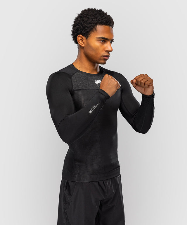 Venum Rashguard G-Fit Scale Lange Mouwen - Sort