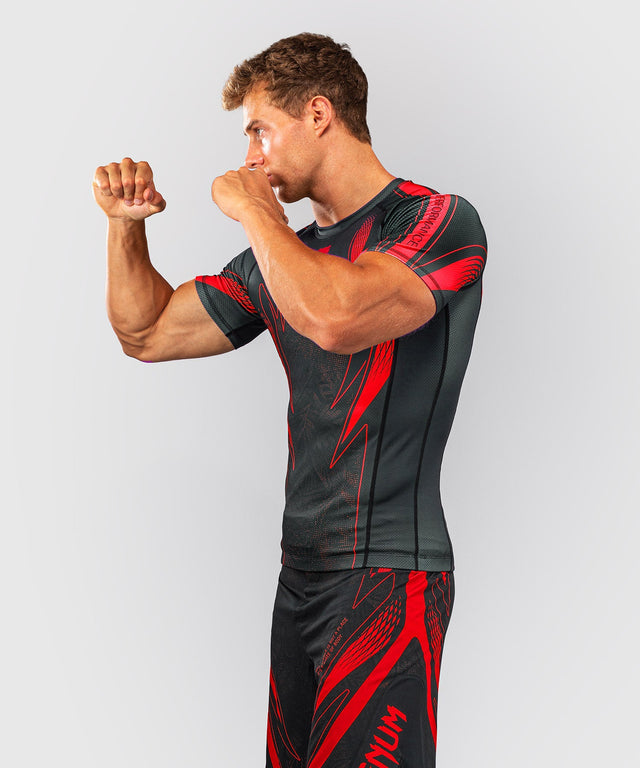 Rashguard Venum Amazonia Reborn Maniche corte – Nero/Rosso