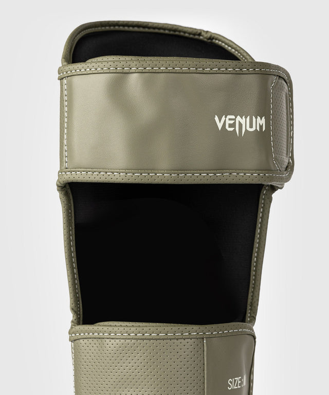 Espinilleras Venum Impact Evo Scales – Verde militar