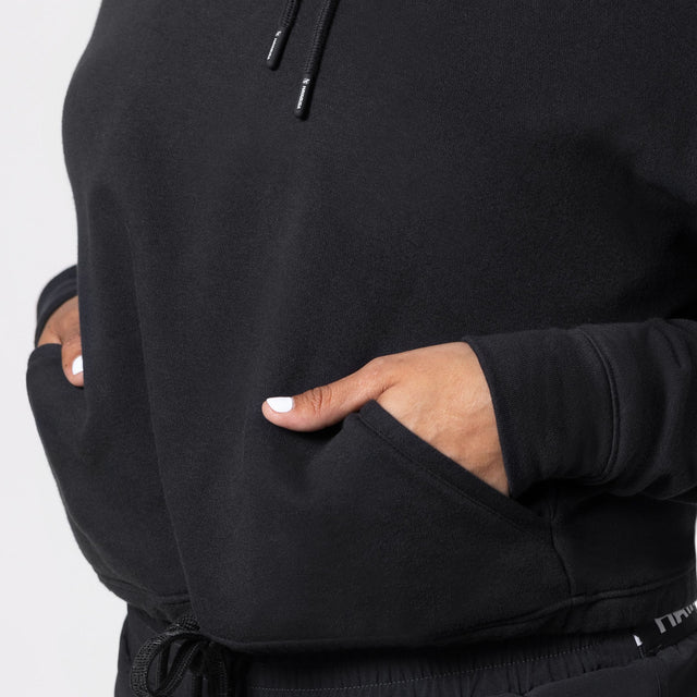Hayabusa Hoodie Cozy Fleece til kvinder - Sort