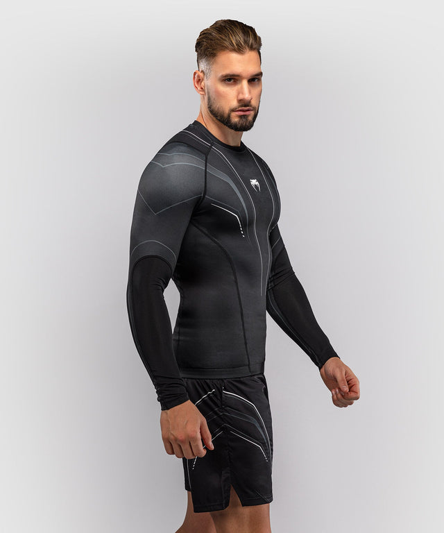 Venum Rashguard Streamline Lange Mouwen - Zwart/Wit