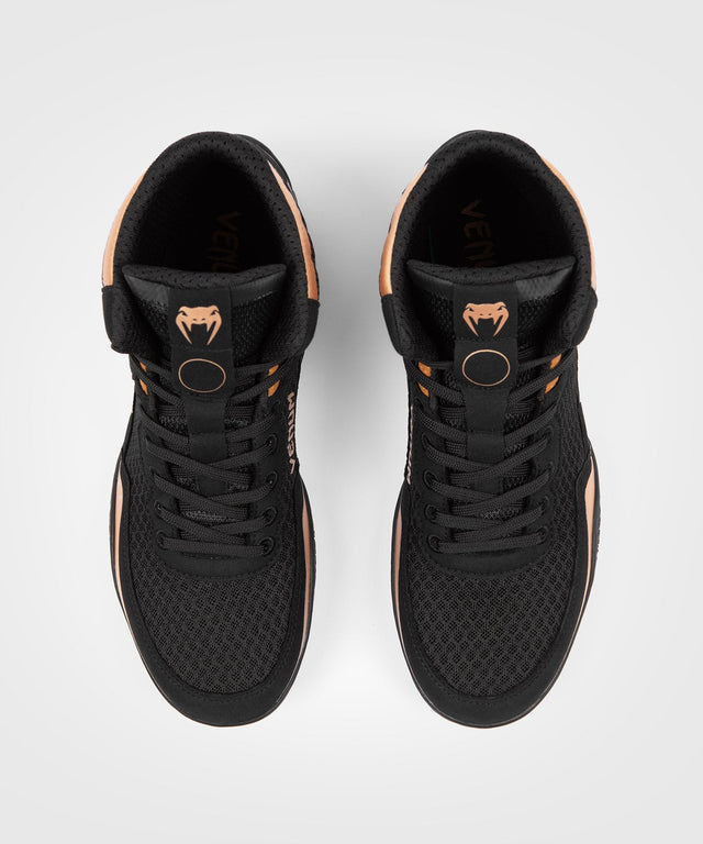 Botas de lucha Venum Elite – Negro/Bronce