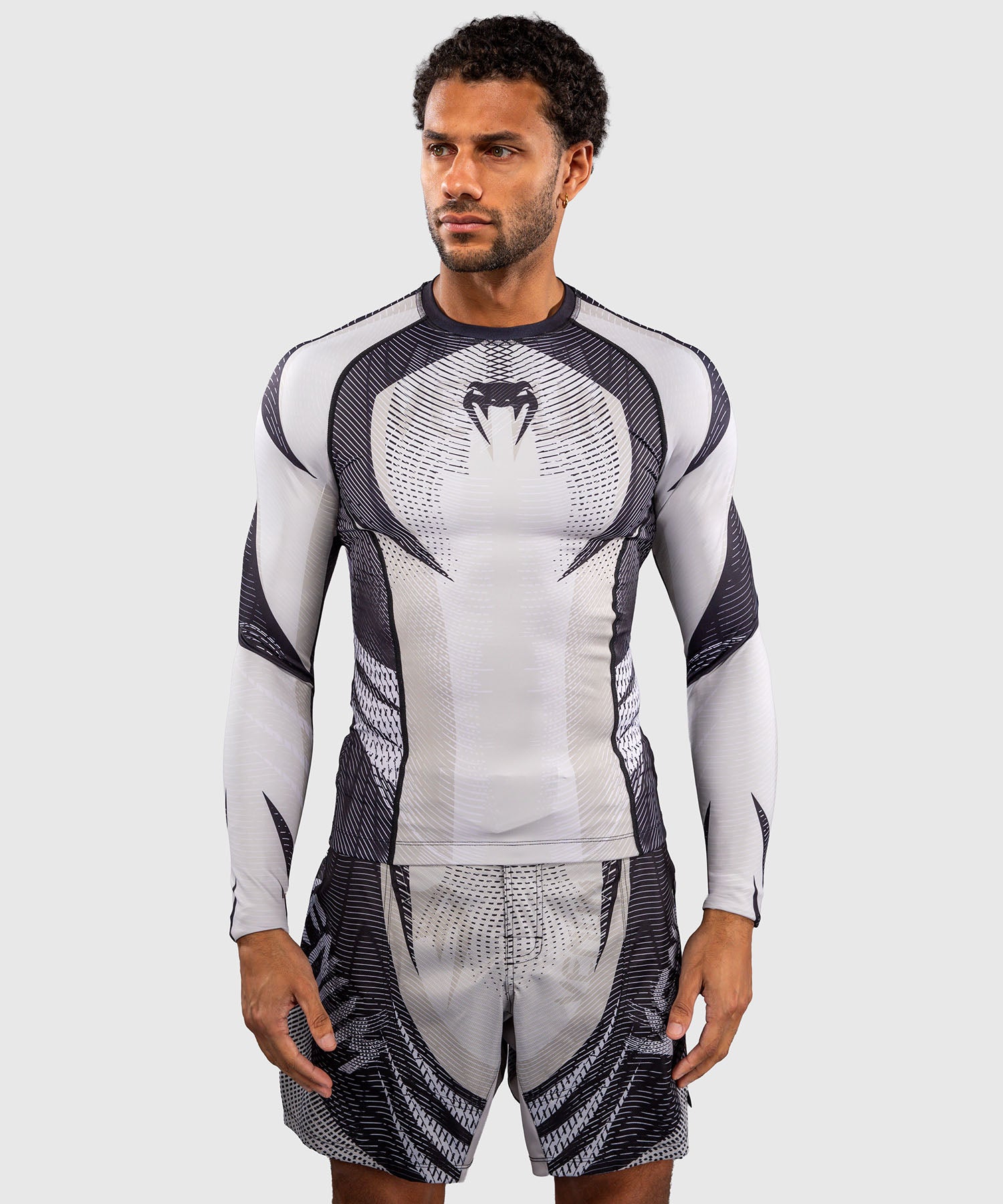 Venum Rashguard Galactic 3.0 Mâneci Lungi - Alb Crem/Negru