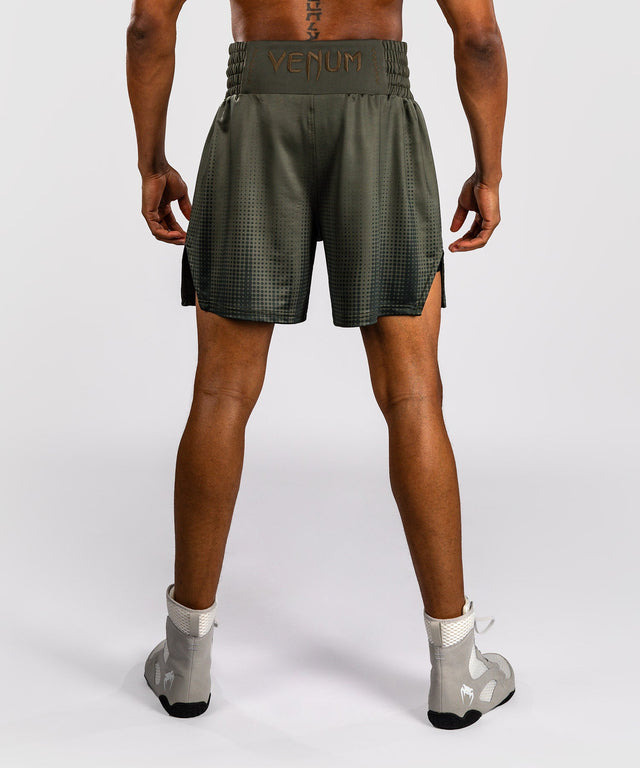 Calções de boxe Venum Stealth – Caqui/Verde-escuro