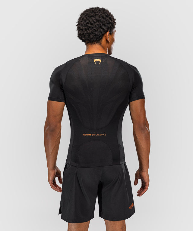 Venum Rashguard G-Fit Revolution korte ærmer - Sort/Kobber