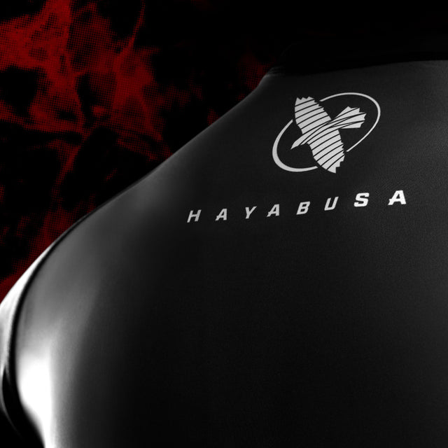 Rashguard Hayabusa x UFC BJJ Mangas Compridas Mulher – Preto/Vermelho