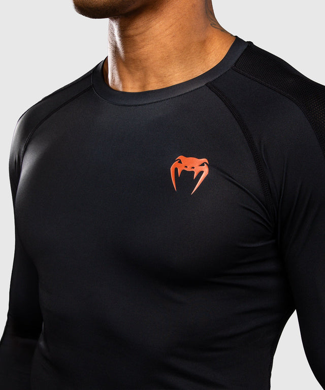 Venum Rashguard Thunder Dragon Dlouhé rukávy – Černá/Šedá/Měď
