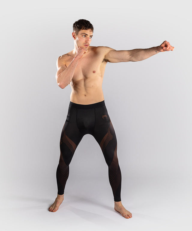 Pantaloncini a compressione Venum No-Gi 6.0 – Nero/Marrone