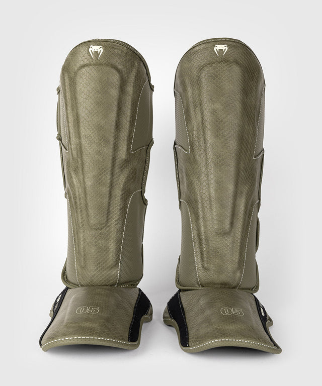 Espinilleras Venum Impact Evo Scales – Verde militar