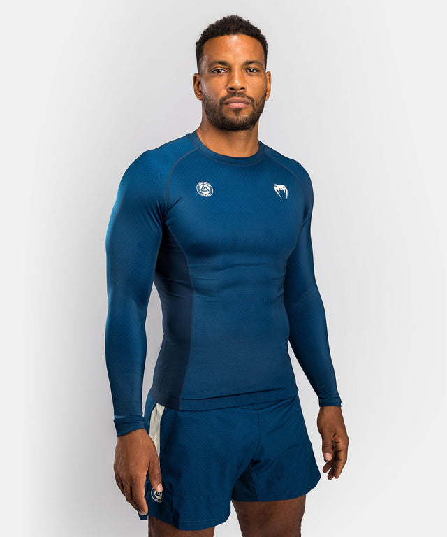 Rashguard Venum x Roger Gracie Academy – Dlouhé rukávy – Modrý