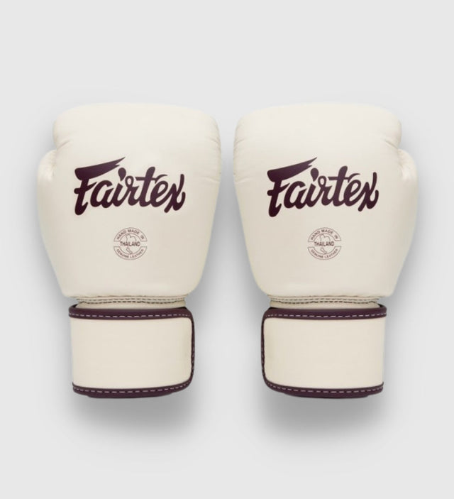 Gants de boxe Fairtex BGV16 – Crème Blanc