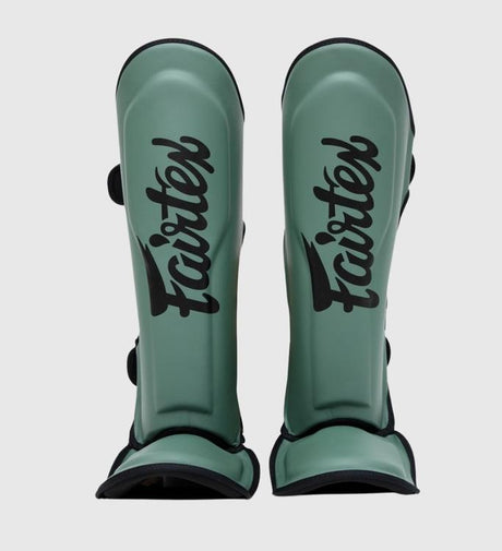Fairtex Skinnebensbeskyttere FXB - Militærgrøn/Sort - Skinnebensbeskyttere