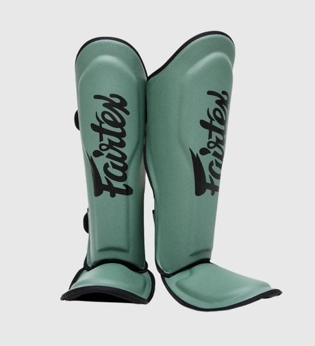 Fairtex Skinnebensbeskyttere FXB - Militærgrøn/Sort - Skinnebensbeskyttere