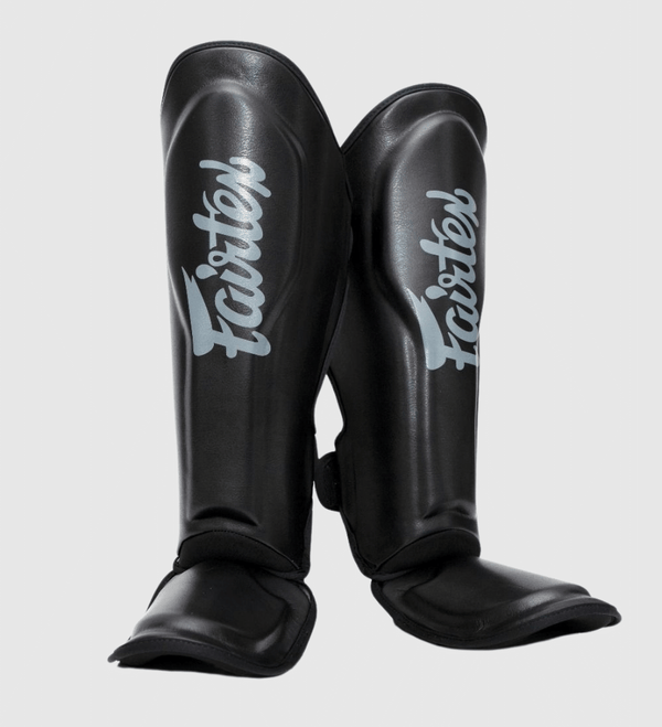 Espinilleras Fairtex FXB – Negro/Gris