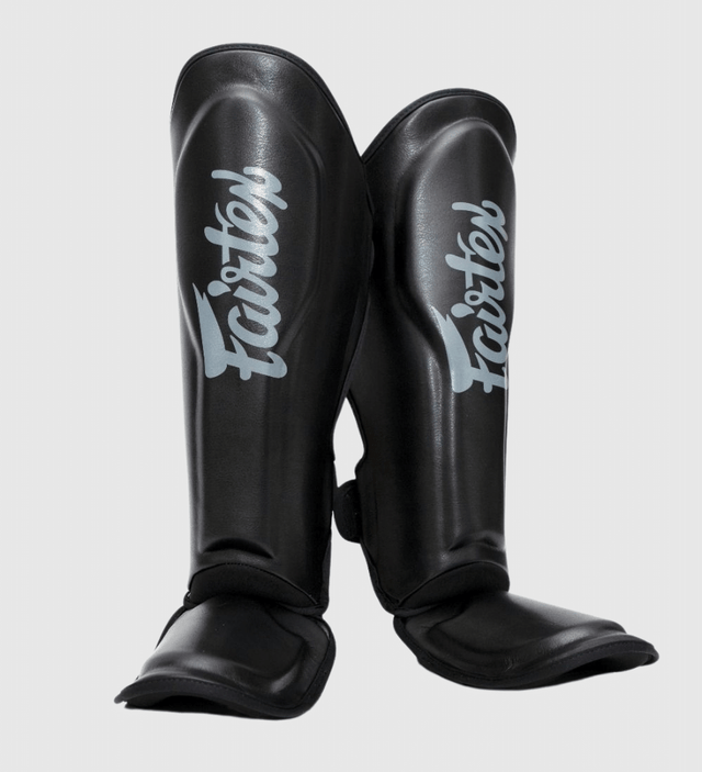 Espinilleras Fairtex FXB – Negro/Gris