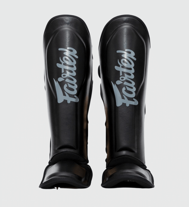 Espinilleras Fairtex FXB – Negro/Gris
