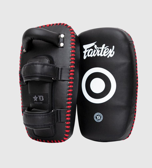 Fairtex Thai Pads FXB - Sort/Rød/Hvid - Spark- & slagpuder