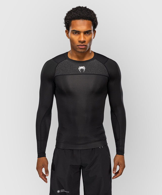 Venum Rashguard G-Fit Scale Lange Mouwen - Sort