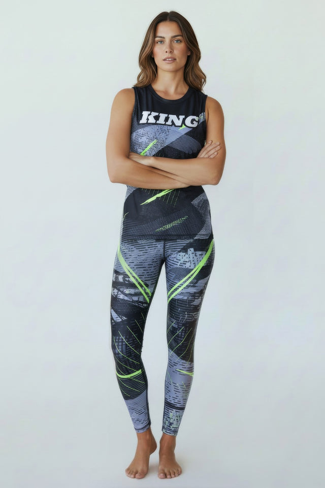 King Pro Boxing Rashguard Shadow 2 Damen – Schwarz