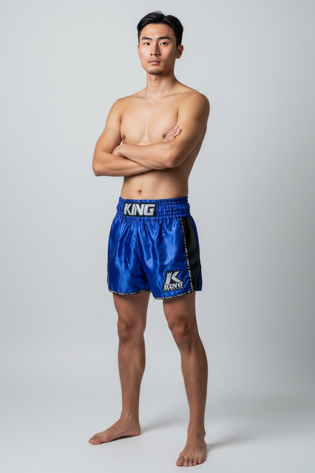 Shorts de Muay Thai King Pro Boxing Bangkok – Bleu