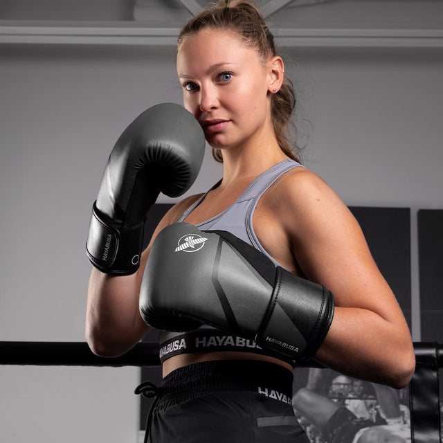 Hayabusa E1 Boxhandschuhe – Grau/Schwarz