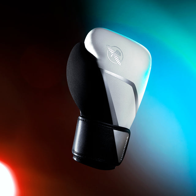 Guantoni da boxe Hayabusa E1 – Bianco/Nero/Argento