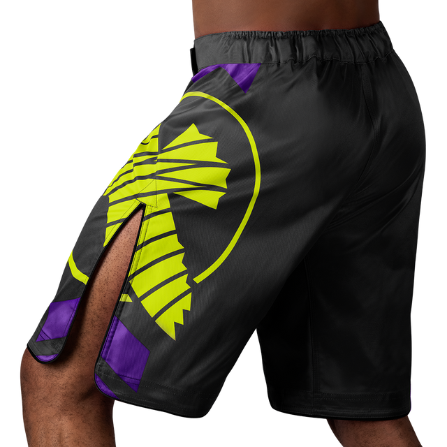 Shorts de MMA Hayabusa Icon Lang – Noir/Néon
