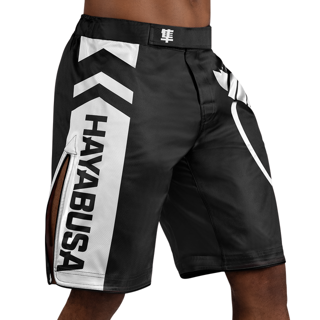 Pantaloncini MMA Hayabusa Icon Lang – Nero/Bianco