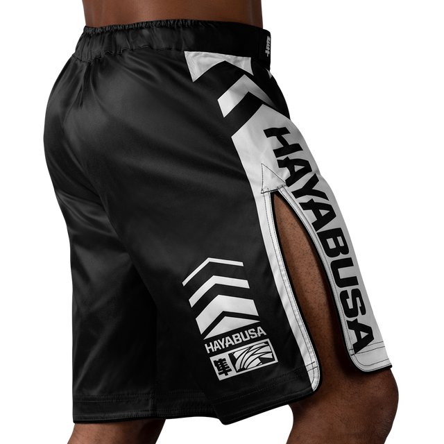 Pantaloncini MMA Hayabusa Icon Lang – Nero/Bianco