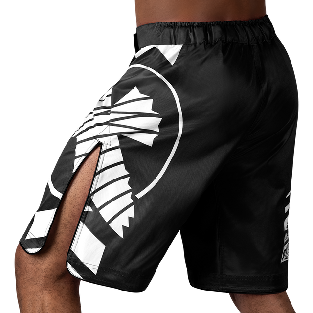 Pantaloncini MMA Hayabusa Icon Lang – Nero/Bianco