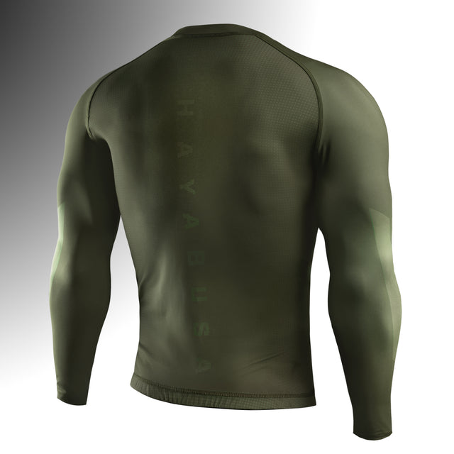 Rashguard Hayabusa Core Maniche Lunghe – Verde Scuro
