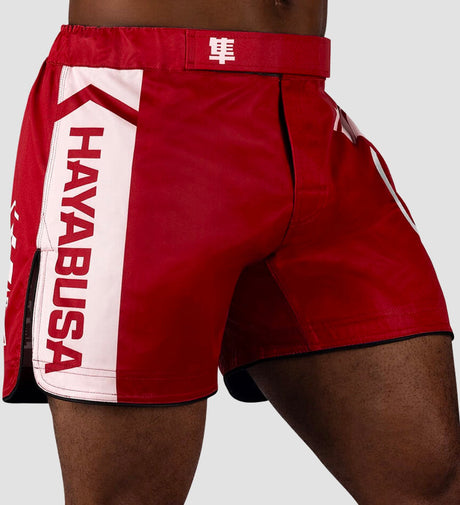 Spodenki MMA Hayabusa Icon – Czerwone/Białe