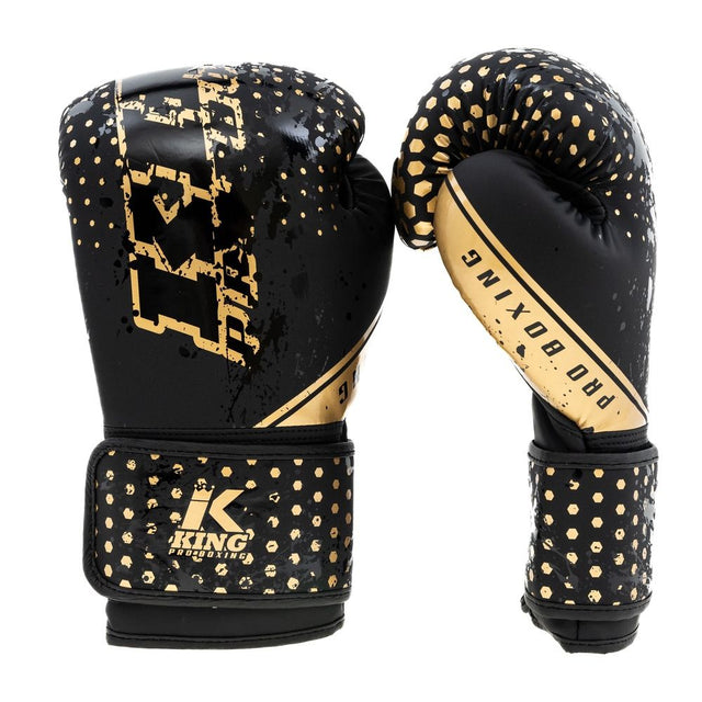 King Pro Boxing Boksehandsker Hexagon Børn - Sort/Guld