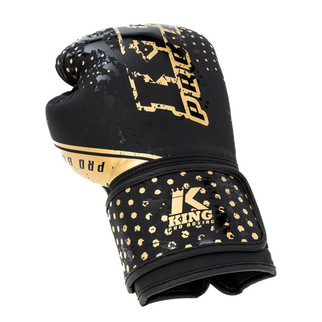 King Pro Boxing Boksehandsker Hexagon Børn - Sort/Guld