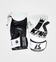 King Boksehandsker Platinum – Hvid/Sort – Boksehandsker