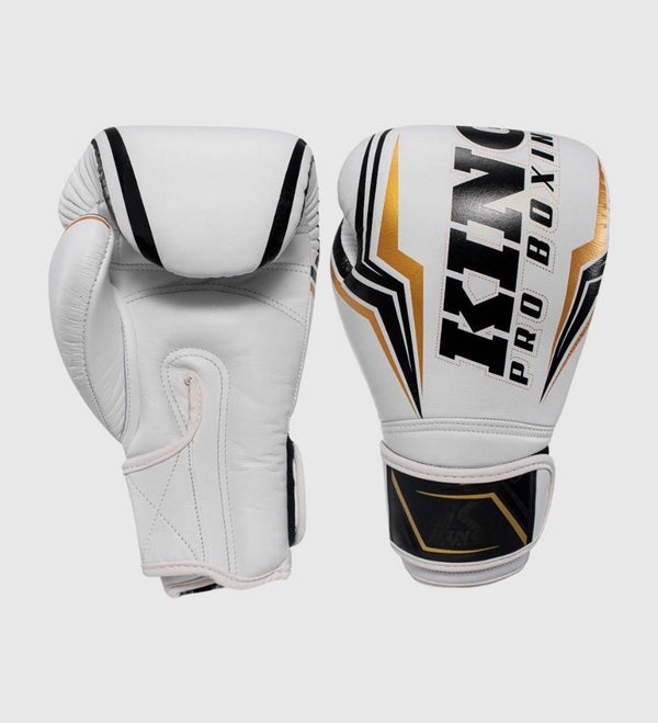 King Pro Boxing Boksehandsker Thor – Hvid/Sort/Guld