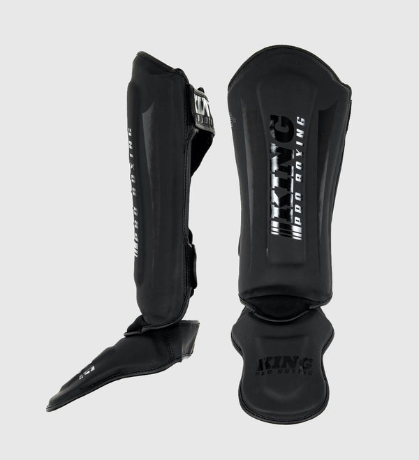 Paratibie da kickboxing King Pro Boxing Revo – Nero/Nero