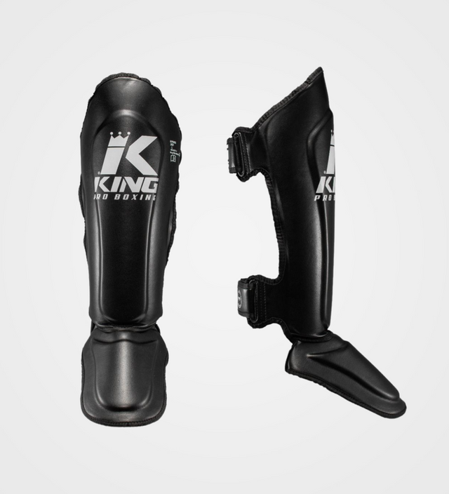 Espinilleras King Kickboxing – Negro – Espinilleras