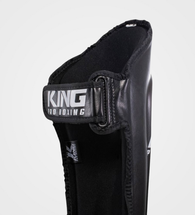 Espinilleras King Kickboxing – Negro – Espinilleras