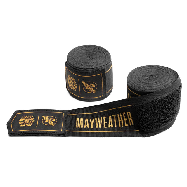 Hayabusa x Mayweather Håndbind Stretch - Sort/Guld