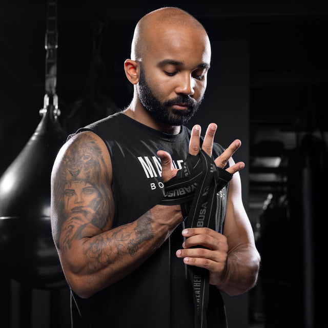 Hayabusa x Mayweather Håndbind Stretch - Sort/Grå