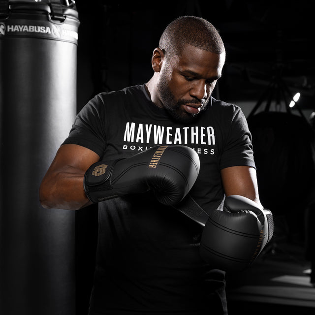 Luvas de boxe Hayabusa x Mayweather Contender – Preto/Ouro