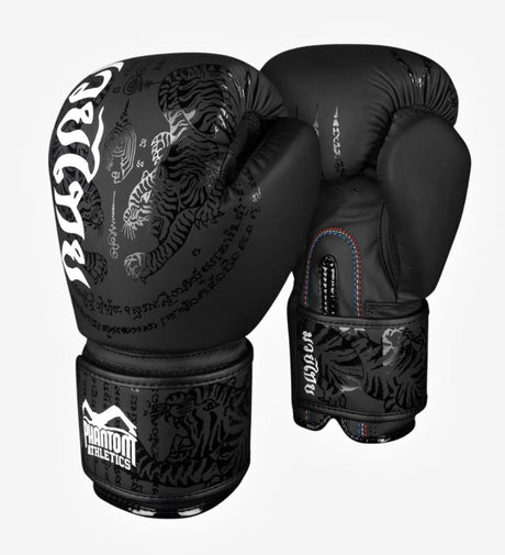 Phantom Boxningshandskar Muay Thai – Svart/Vit – Boxningshandskar