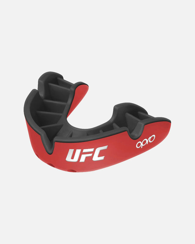 OPRO Mouthguard Silver – Red/Black
