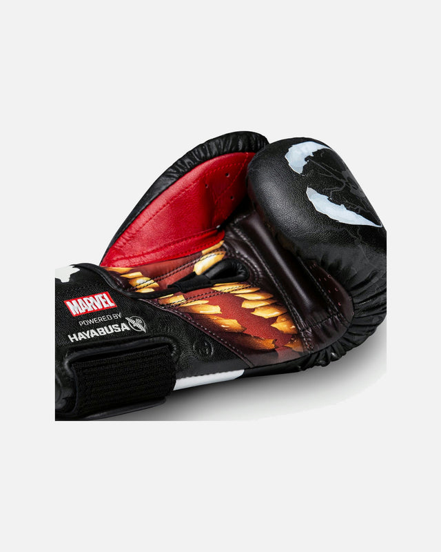Hayabusa x Marvel Boxing gloves Venom – Black/White