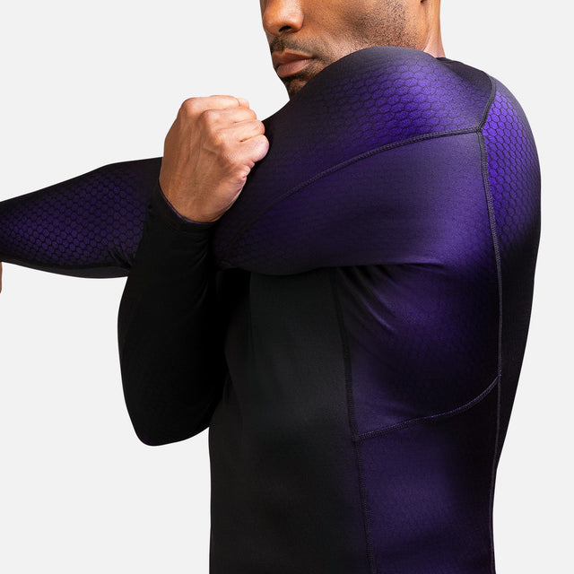 Hayabusa Rashguard Fusion Lange ærmer - Sort/Lilla