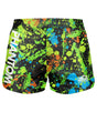 Phantom Athletics MMA Shorts Fusion Splatter - Zwart/Neon