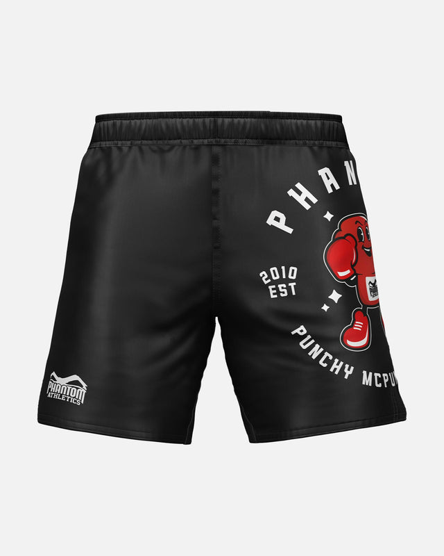 Shorts de MMA Phantom Athletics EVO Punchy – Noir/Rouge