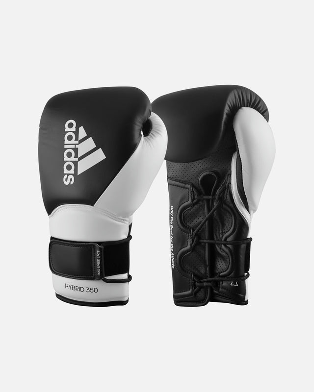 Luvas de boxe Adidas Hybrid 350 Duo Lace – Preto/Branco